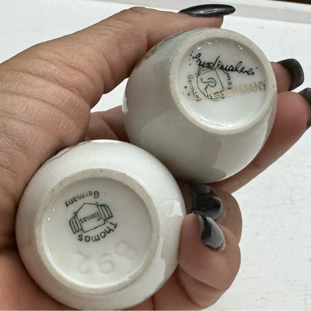 Berlin Thomas of Germany 892 Vintage Salt & Pepper Shakers Hand Painted - Picture 8 of 12